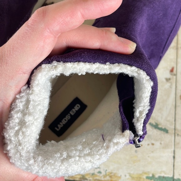 Lands End > Purple Ankle Booties 6.5 - Picture 7 of 11